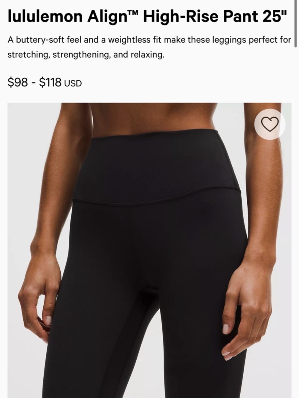 lululemon Align™ High-Rise Pant 25"